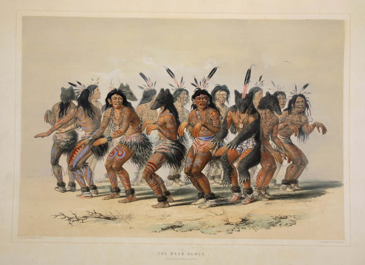 El Baile del Oso de George Catlin