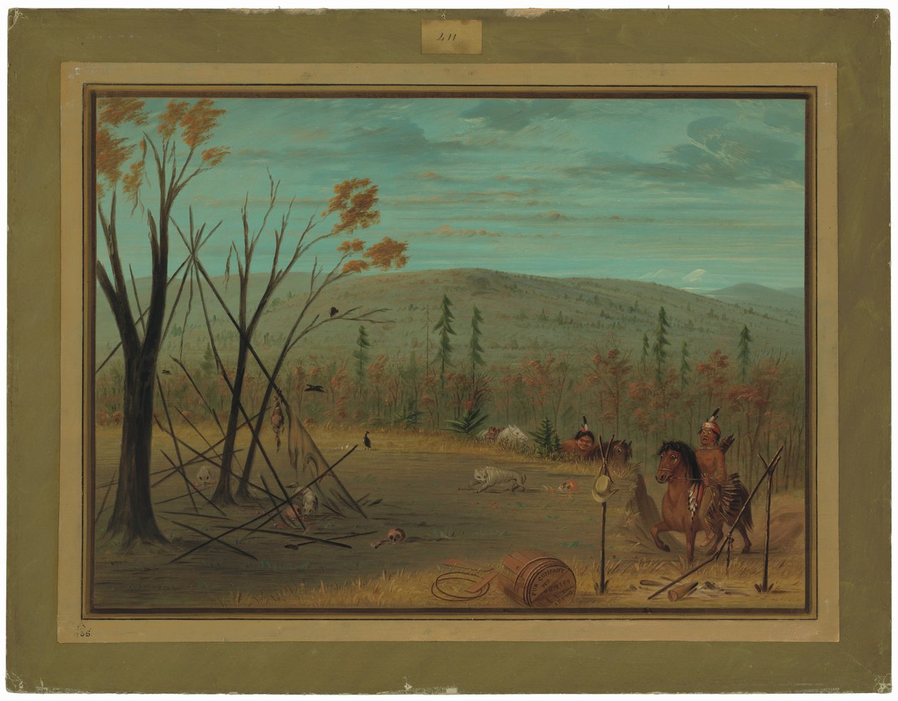 Los hermanos Cheyenne regresando de su caza de otoño de George Catlin