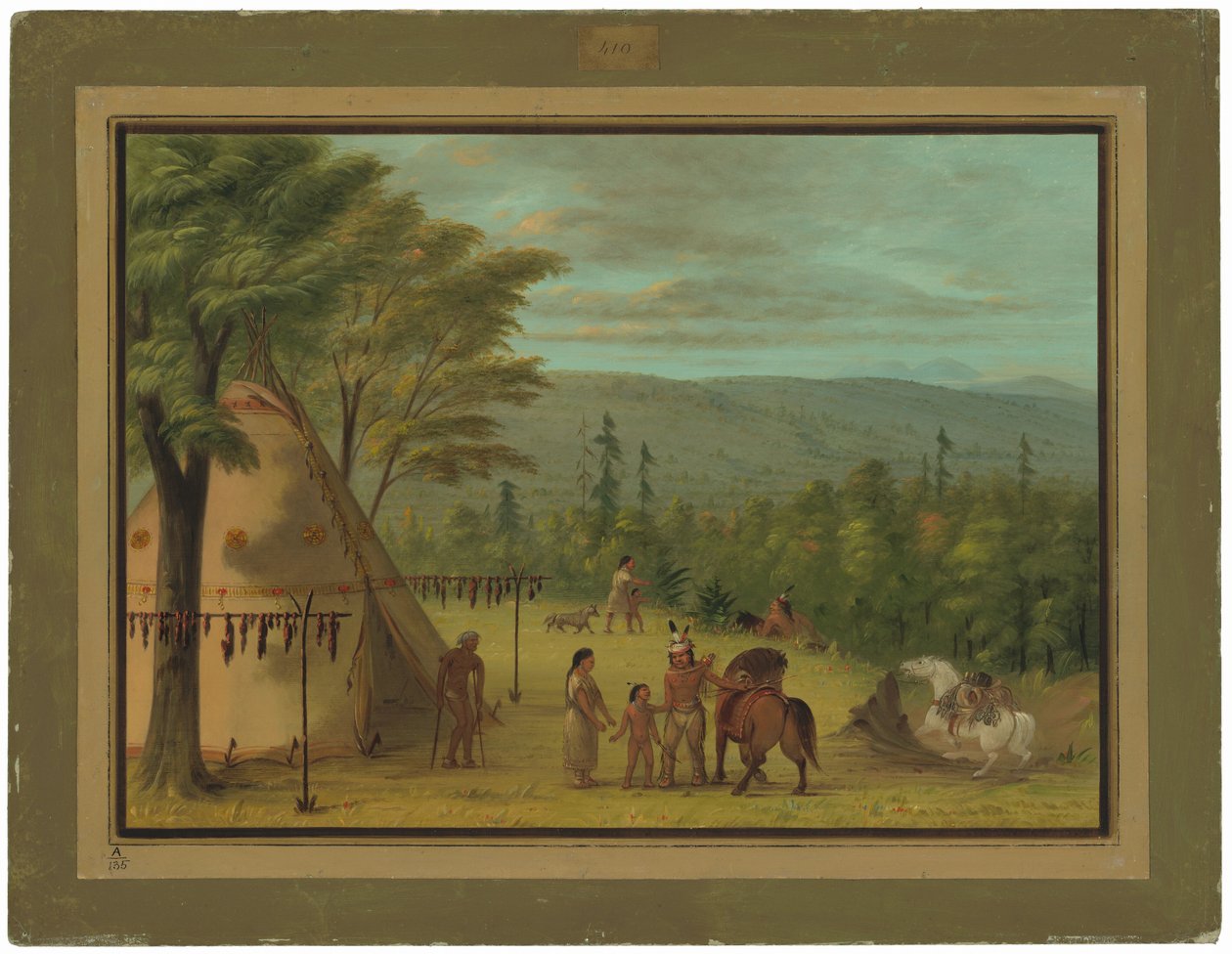 Los Hermanos Cheyenne Comenzando Su Caza de Otoño de George Catlin