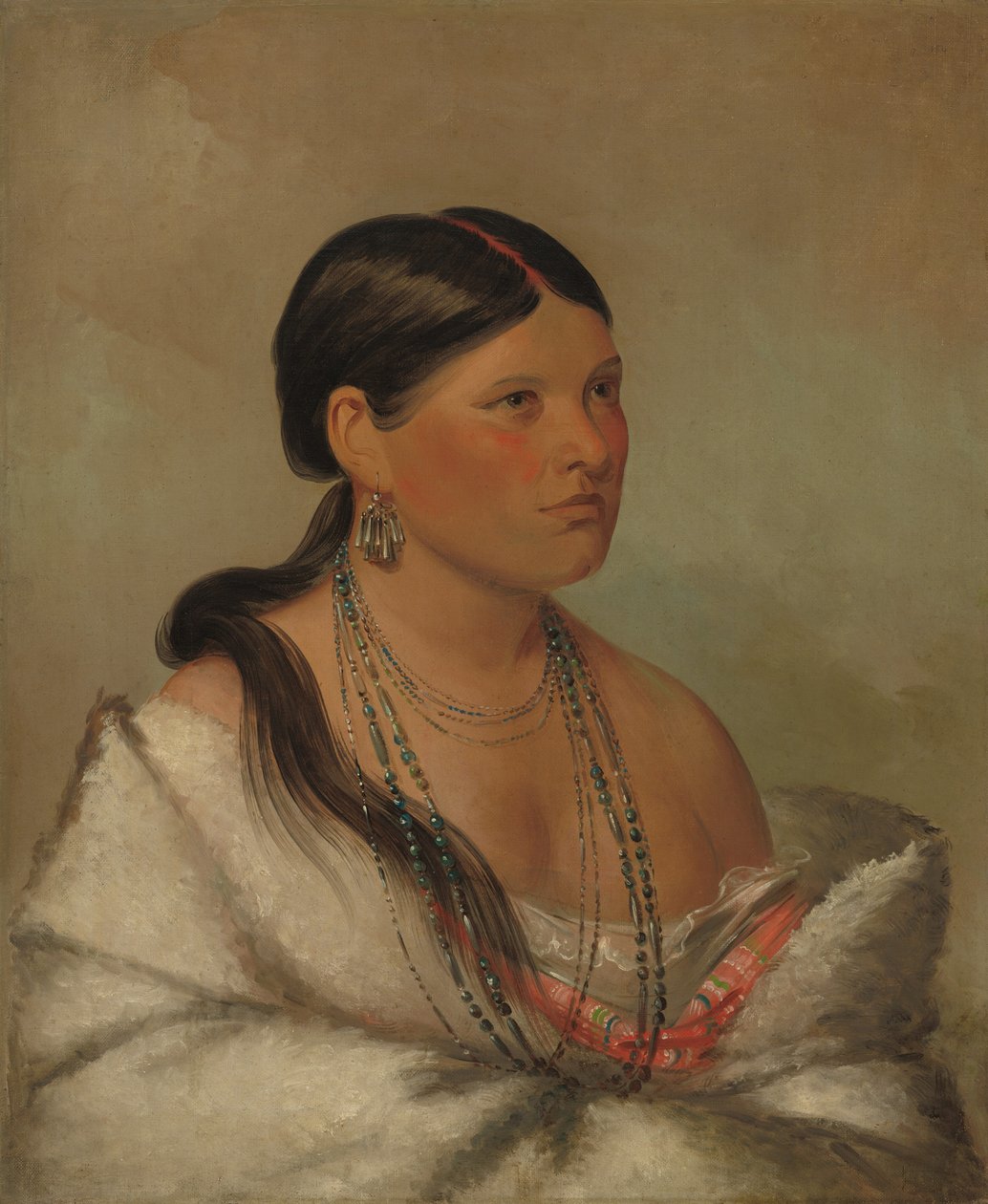 El Águila Femenina - Shawano de George Catlin