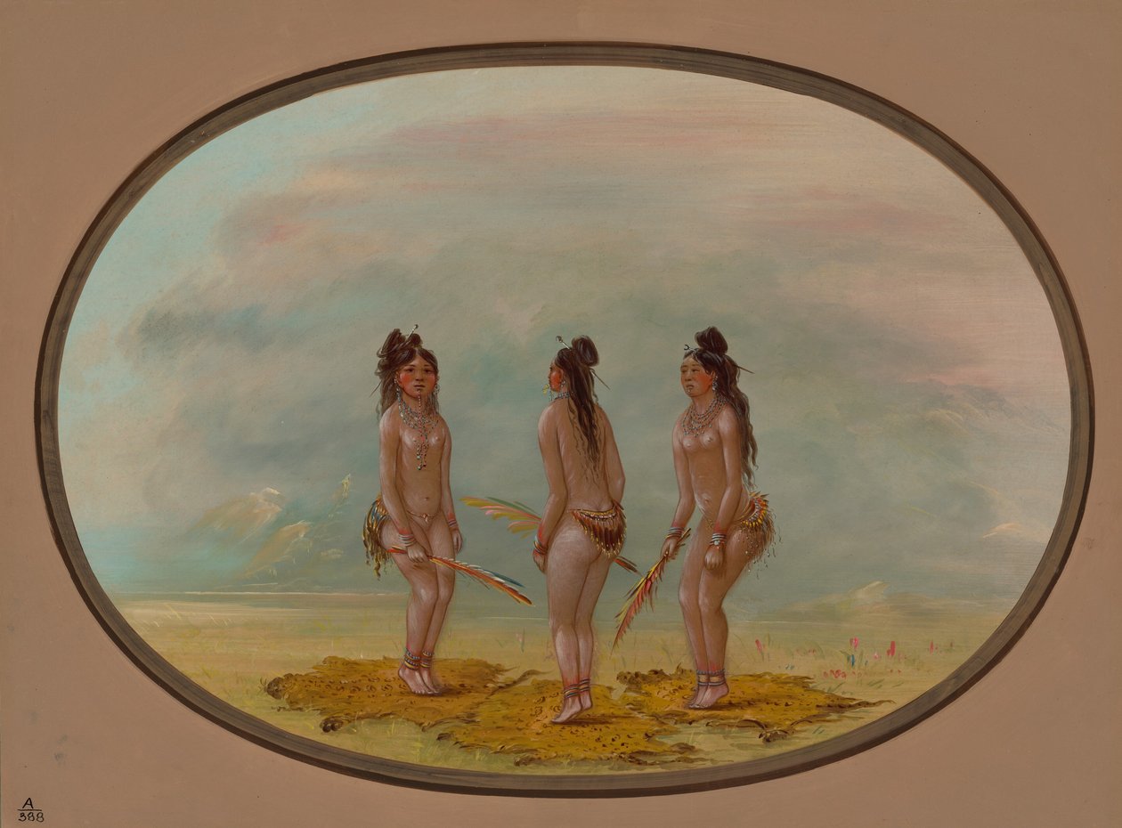 El baile hermoso - Goo-a-give, 1854-1869 de George Catlin