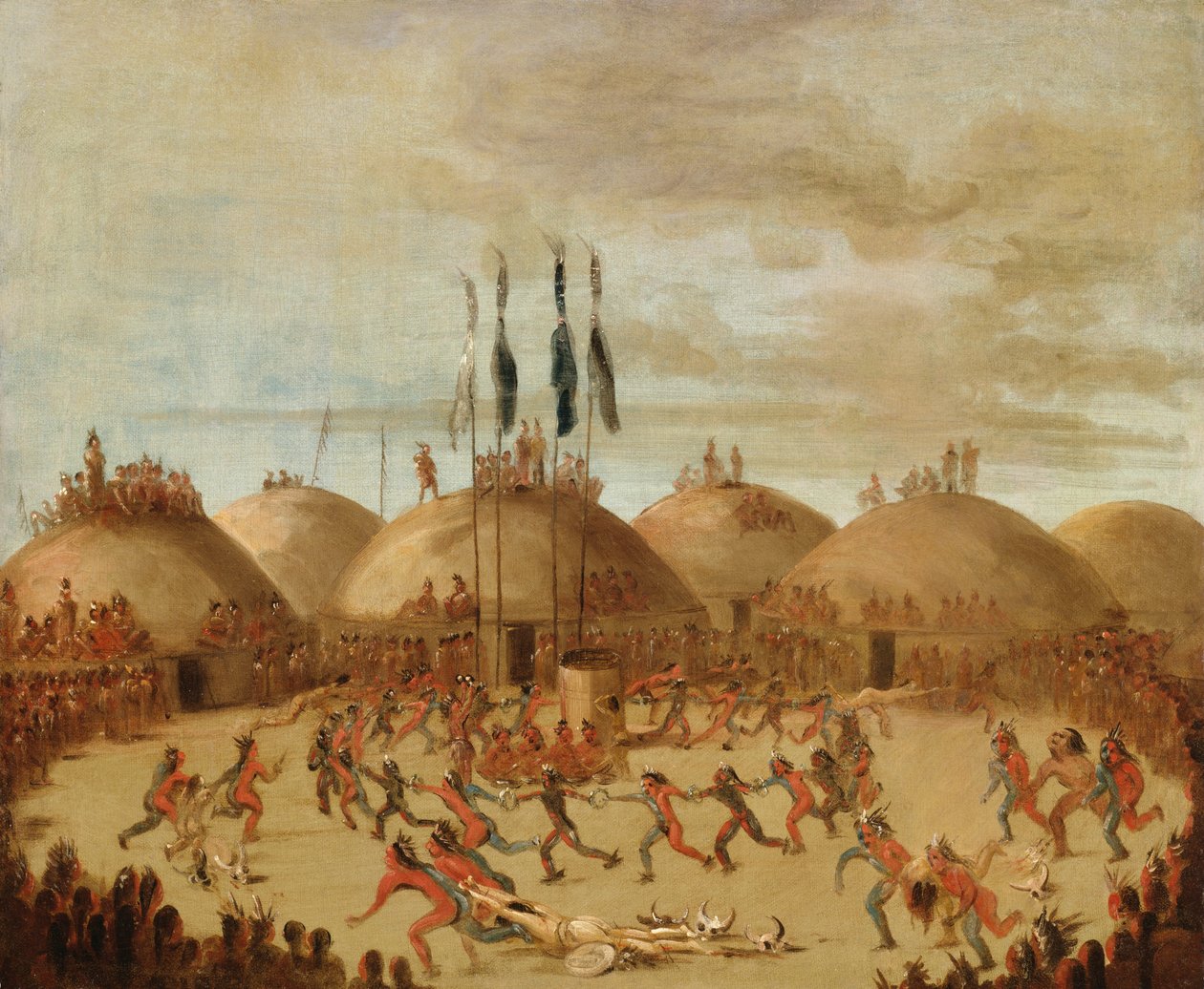 La última carrera, ceremonia O-Kee-pa de George Catlin
