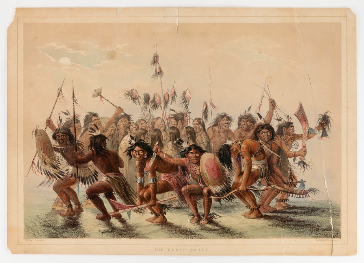 La danza del cuero cabelludo de George Catlin