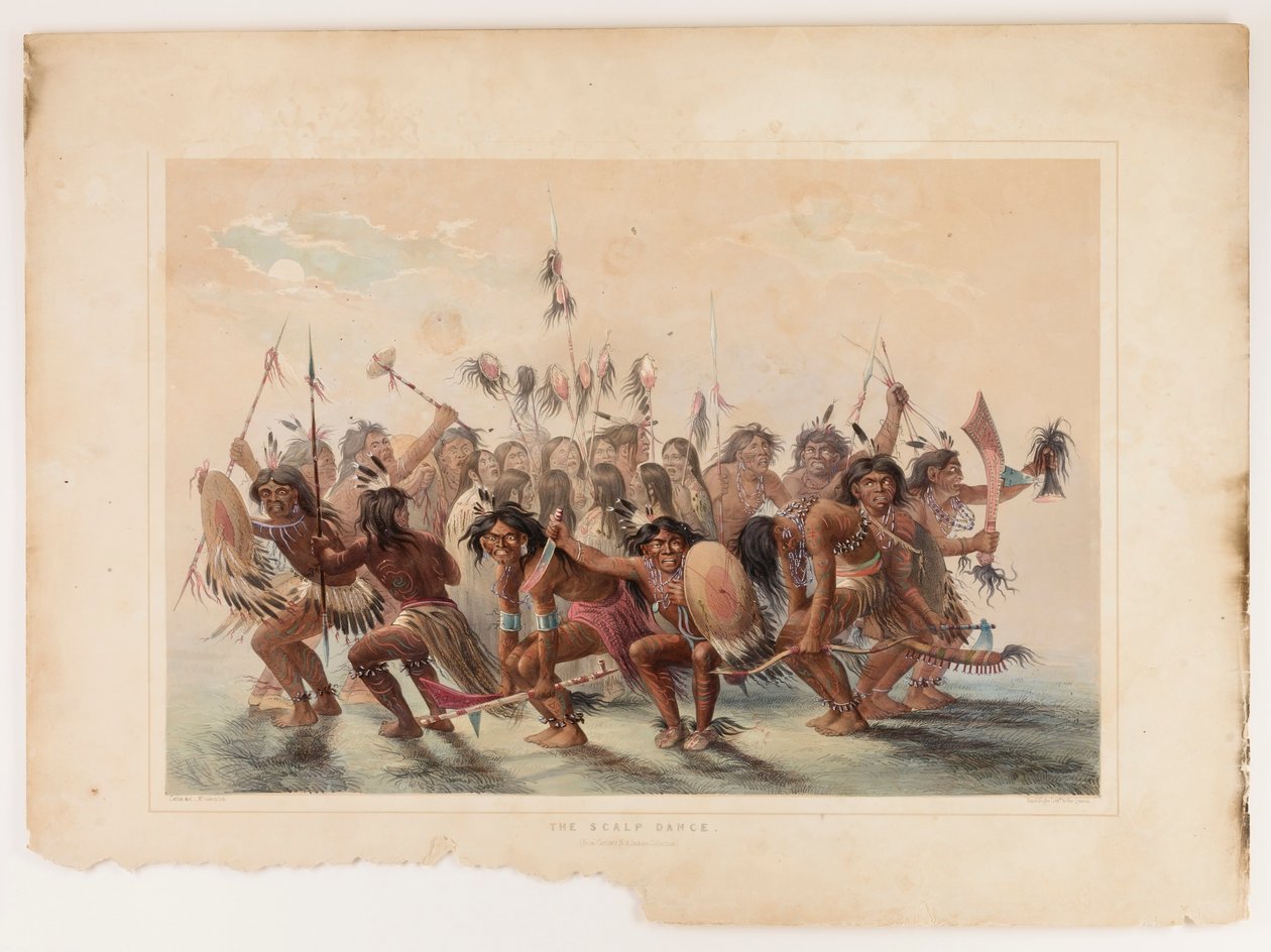 La danza del cuero cabelludo de George Catlin