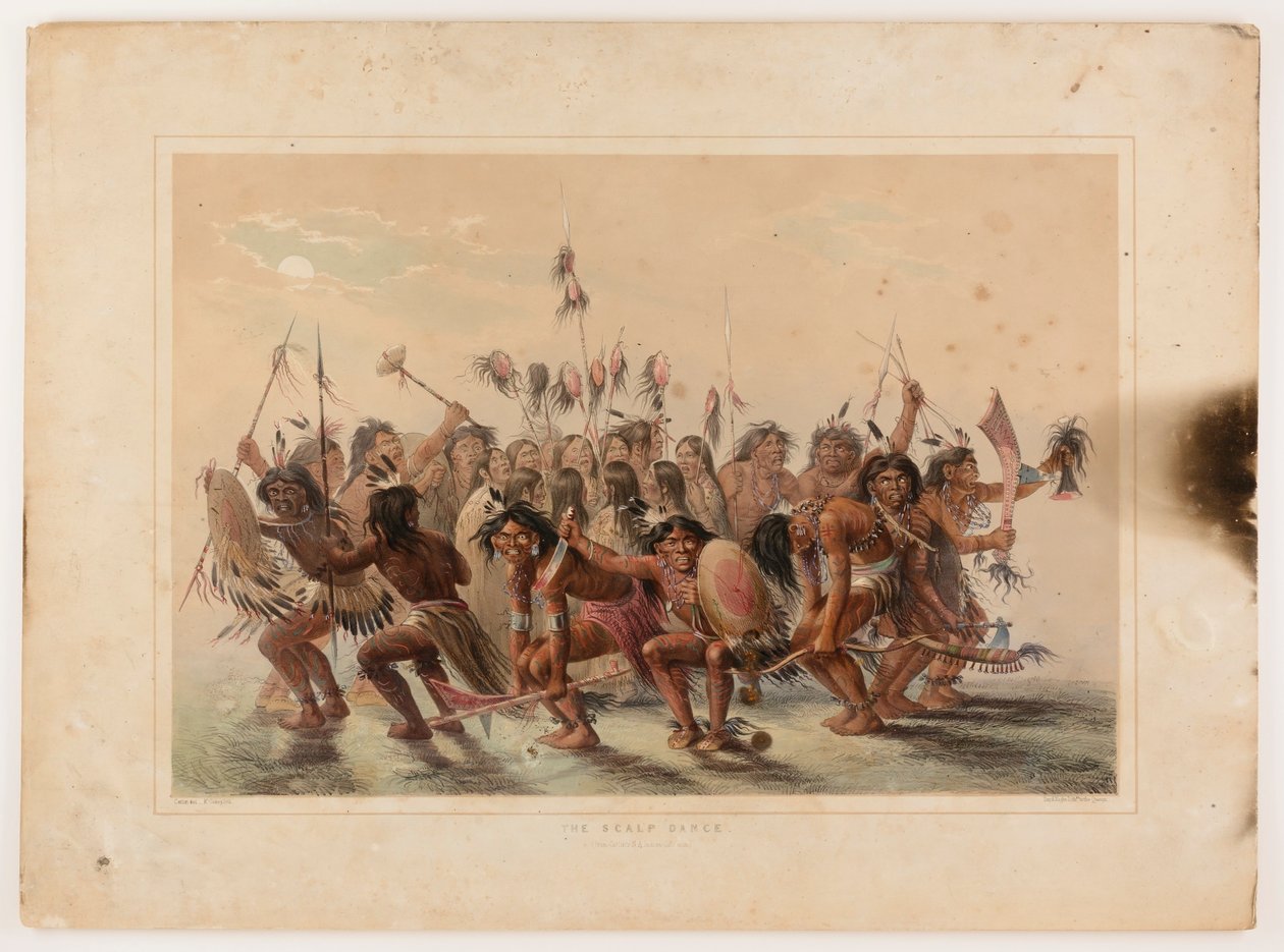 La danza del cuero cabelludo de George Catlin