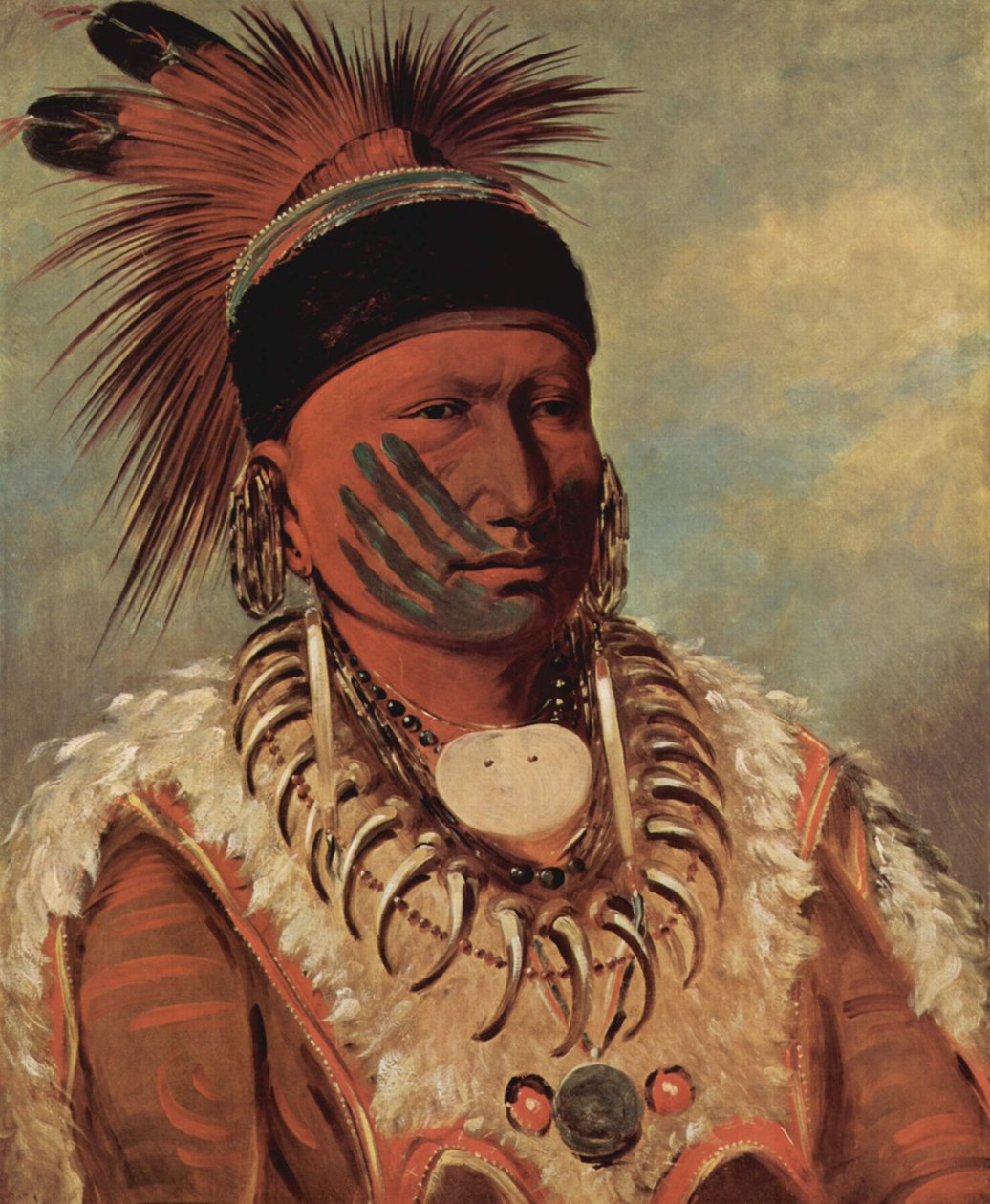 Nube Blanca, Jefe de los Iowas de George Catlin