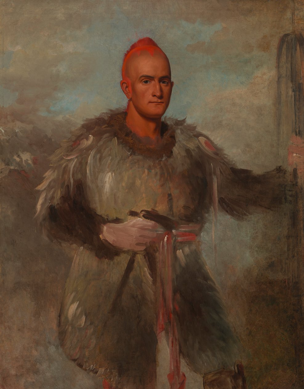 Theodore Burr Catlin, en traje indio de George Catlin