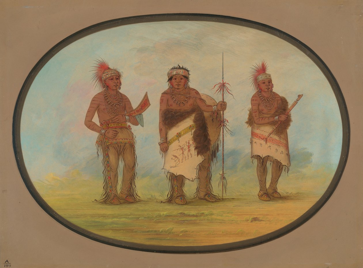 Tres Indios Iowa, 1861-1869 de George Catlin