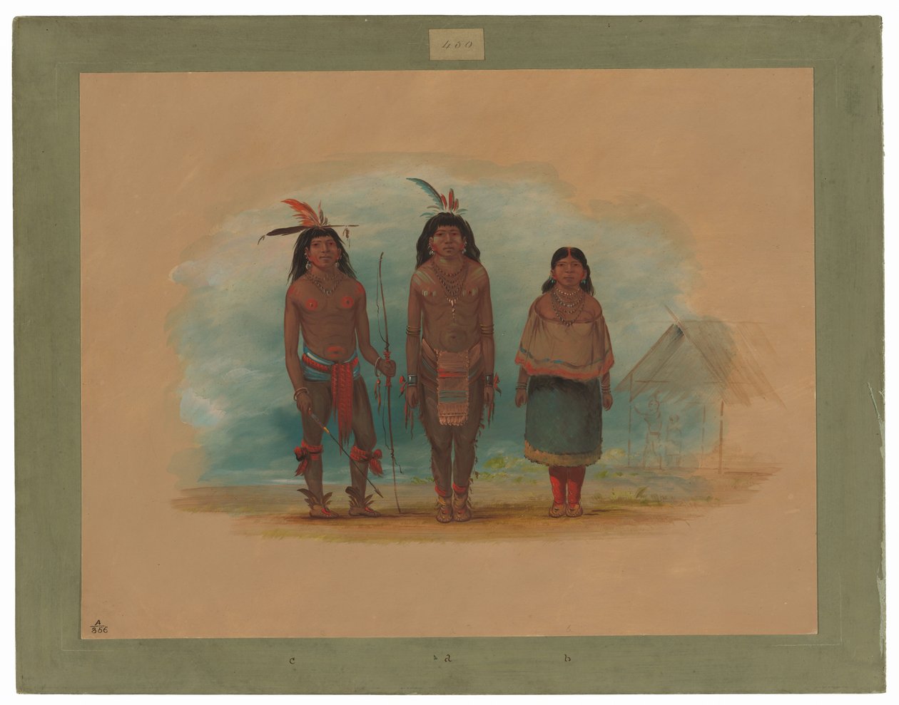 Tres Indios Taruma de George Catlin