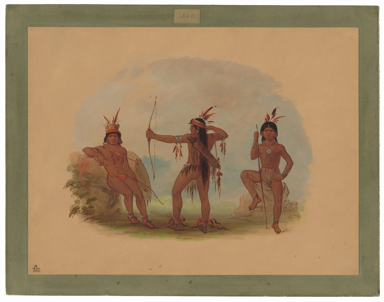 Tres Indios Woyaway de George Catlin