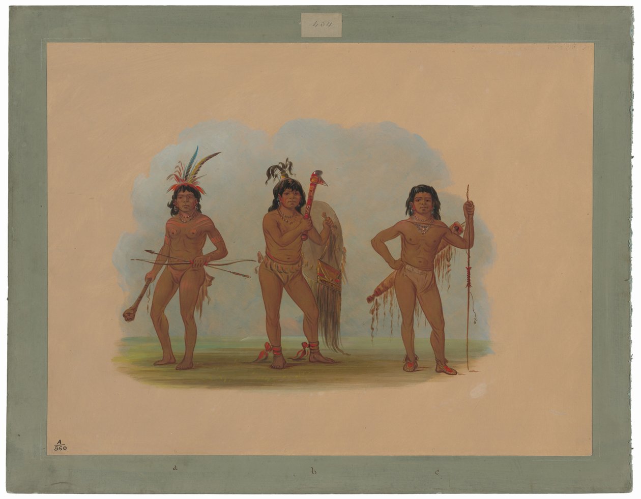 Tres Indios Zurumati de George Catlin