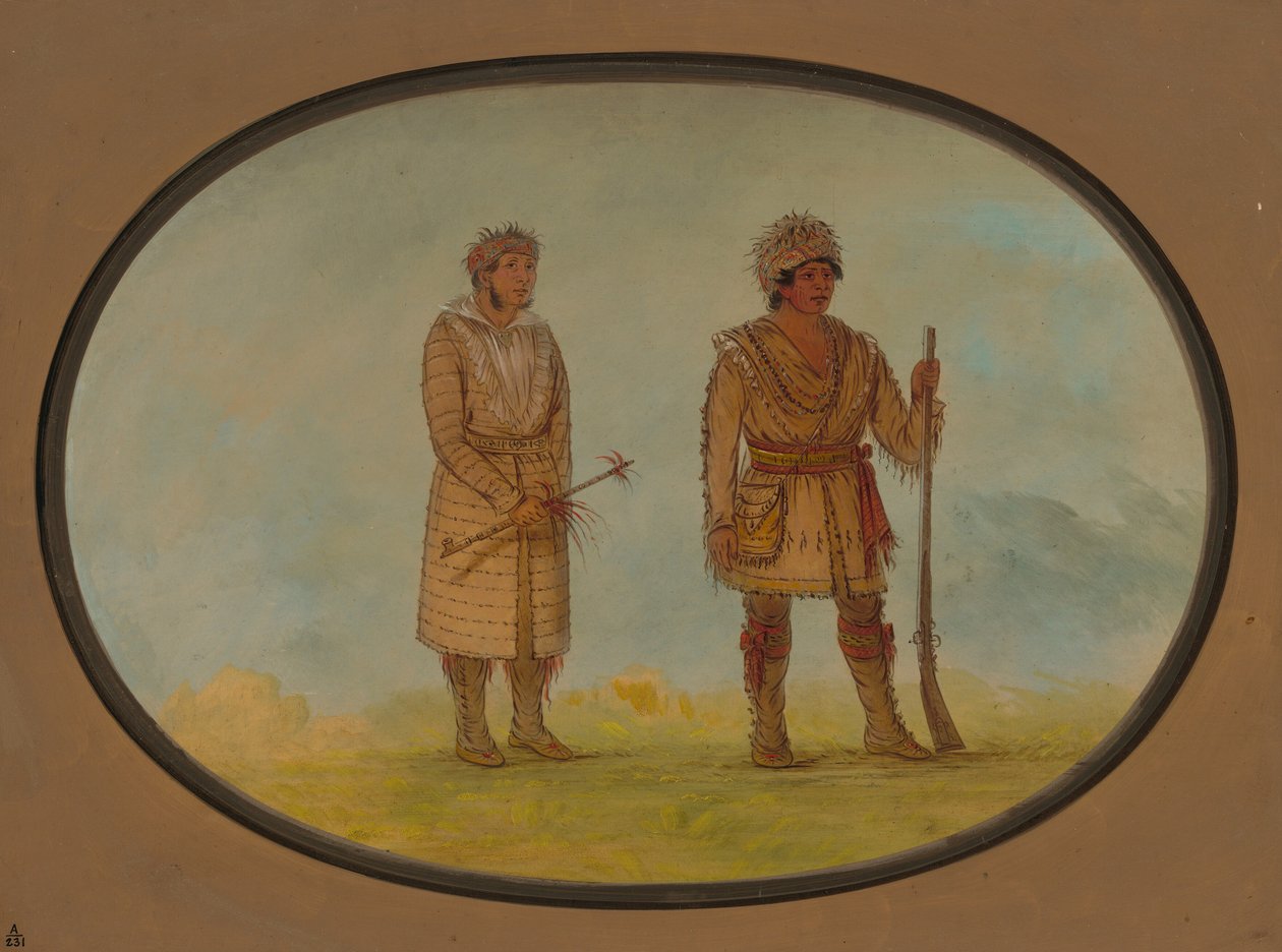 Dos jefes cheroqui, 1861-1869 de George Catlin