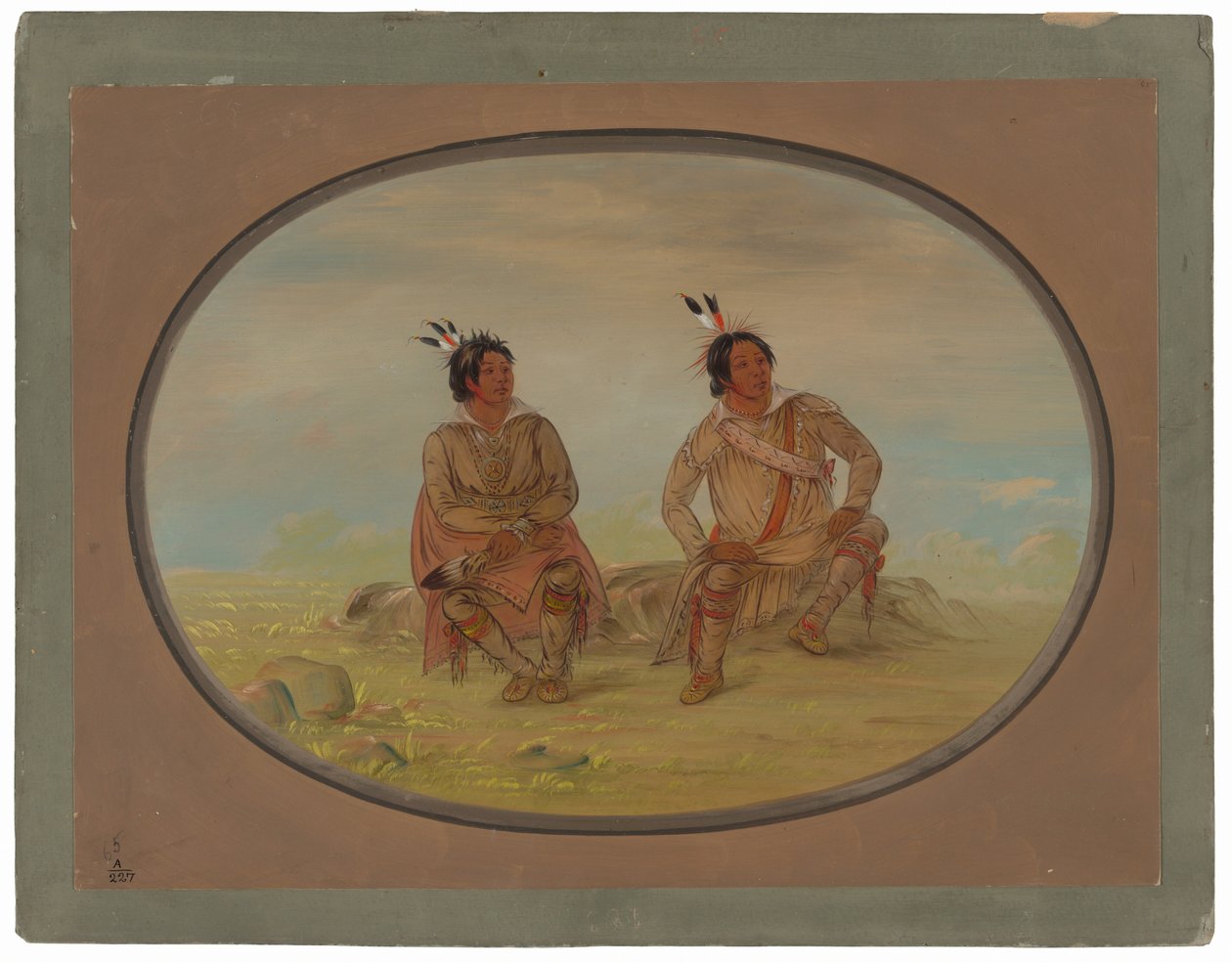 Dos indios choctaw de George Catlin