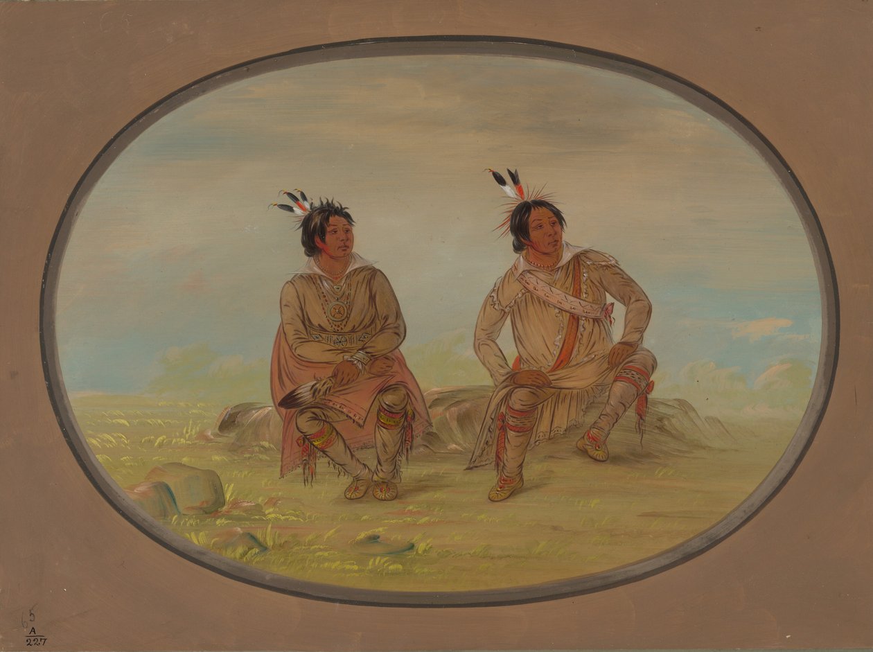 Dos indios choctaw de George Catlin