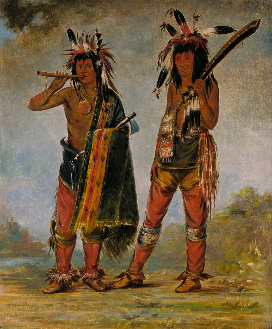 Dos jóvenes de George Catlin