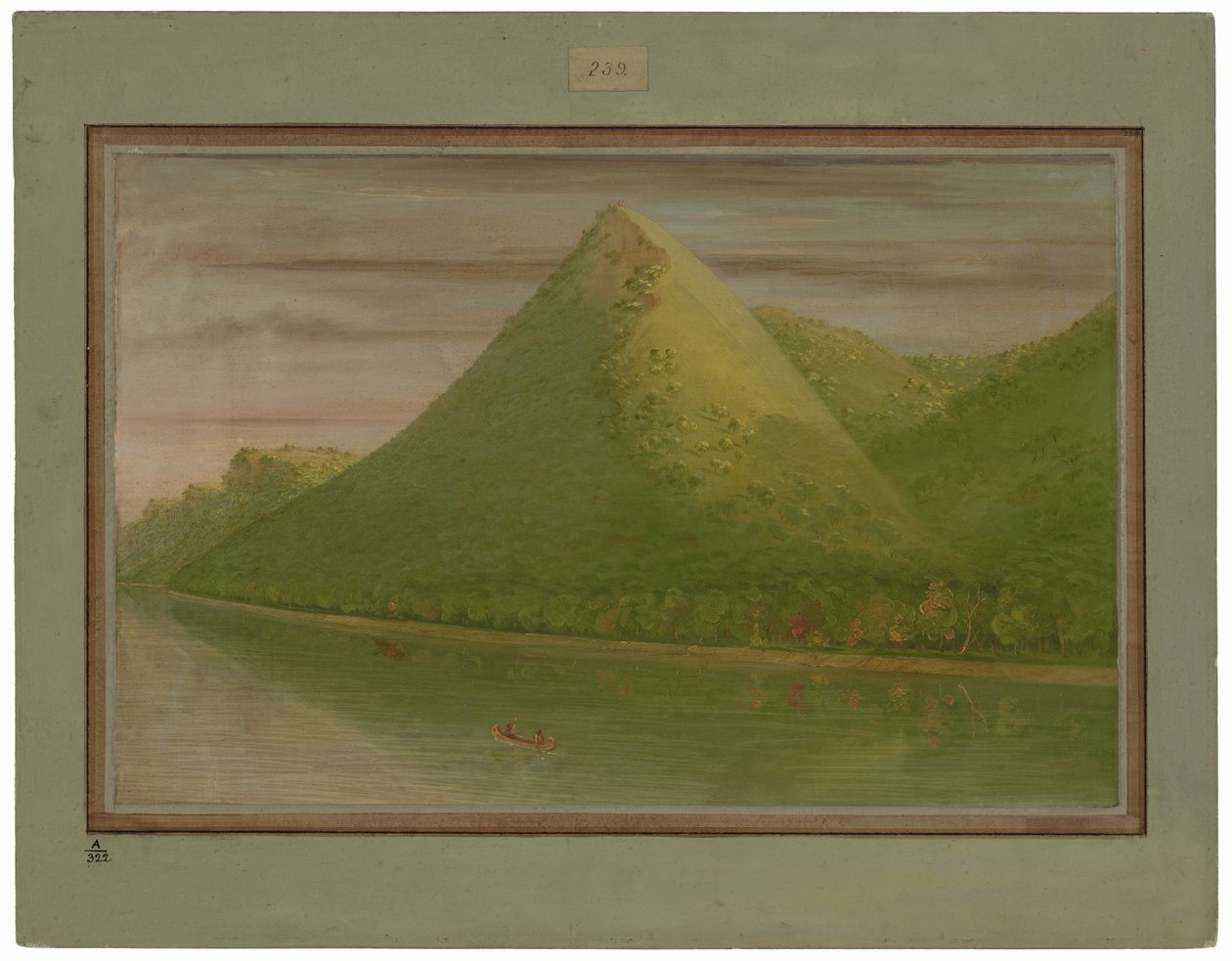 Vista de "La tienda de Pike" de George Catlin