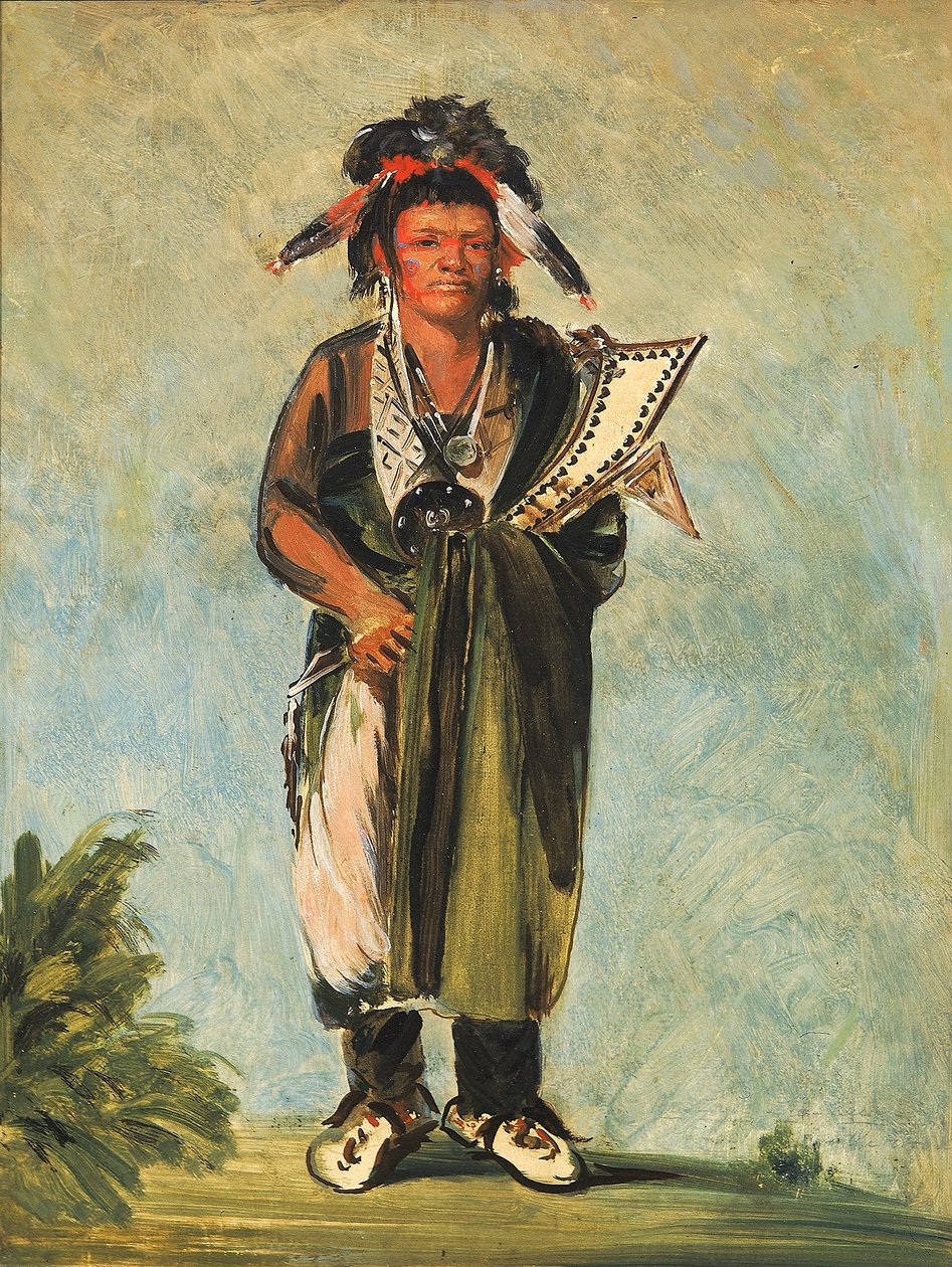 Wah-kón-ze-kaw, La Serpiente de George Catlin