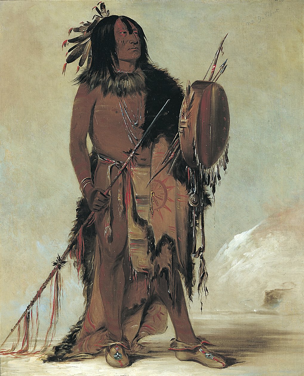 Wún-nes-tou, Búfalo Blanco, un anciano hombre medicina, 1832 de George Catlin