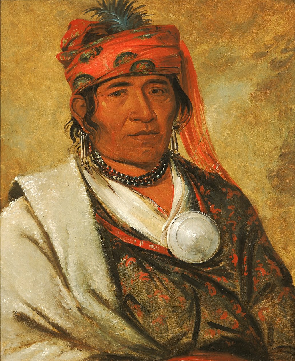 Ye-hów-lo-gee, La Nube, un Jefe de George Catlin