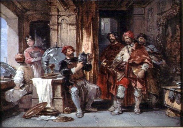 Cellini y los Ladrones de George Cattermole