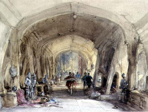Interior de un Salón Baronial de George Cattermole