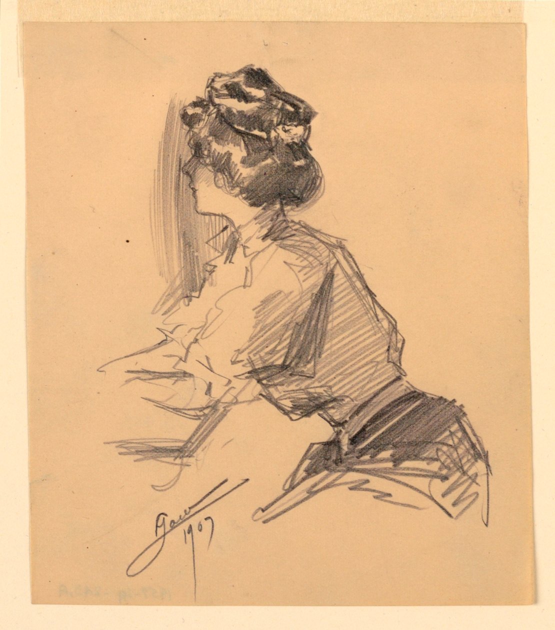 Mujer sentada de George Charles Aid