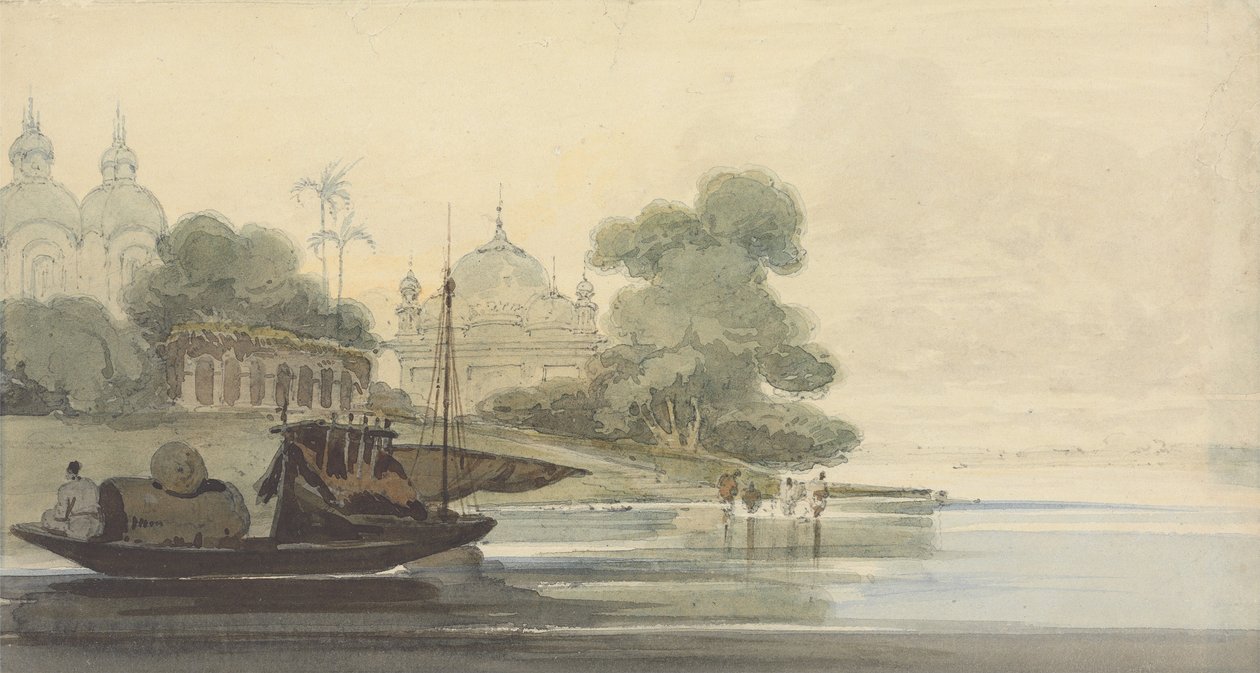 Un río en Ceilán de George Chinnery