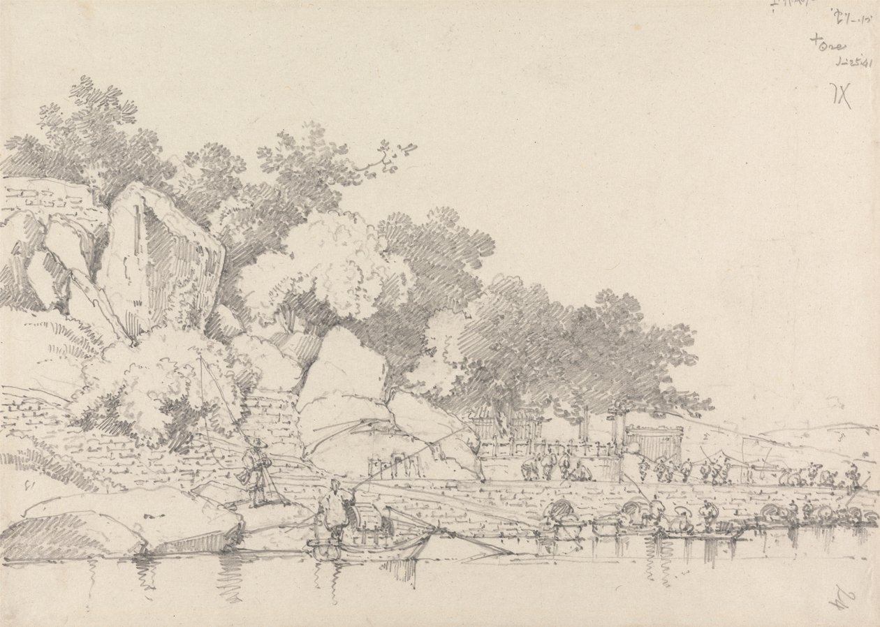 Lap House, Puerto Interior, Macao de George Chinnery