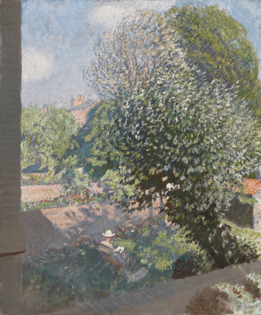 Un rincón sombreado de George Clausen