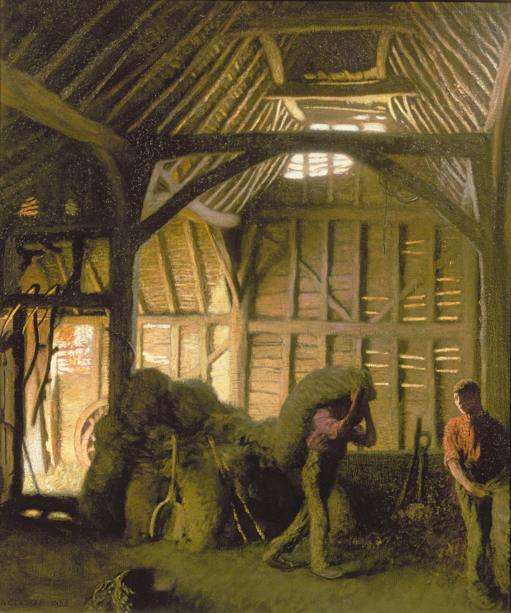 Un Granero Antiguo de George Clausen