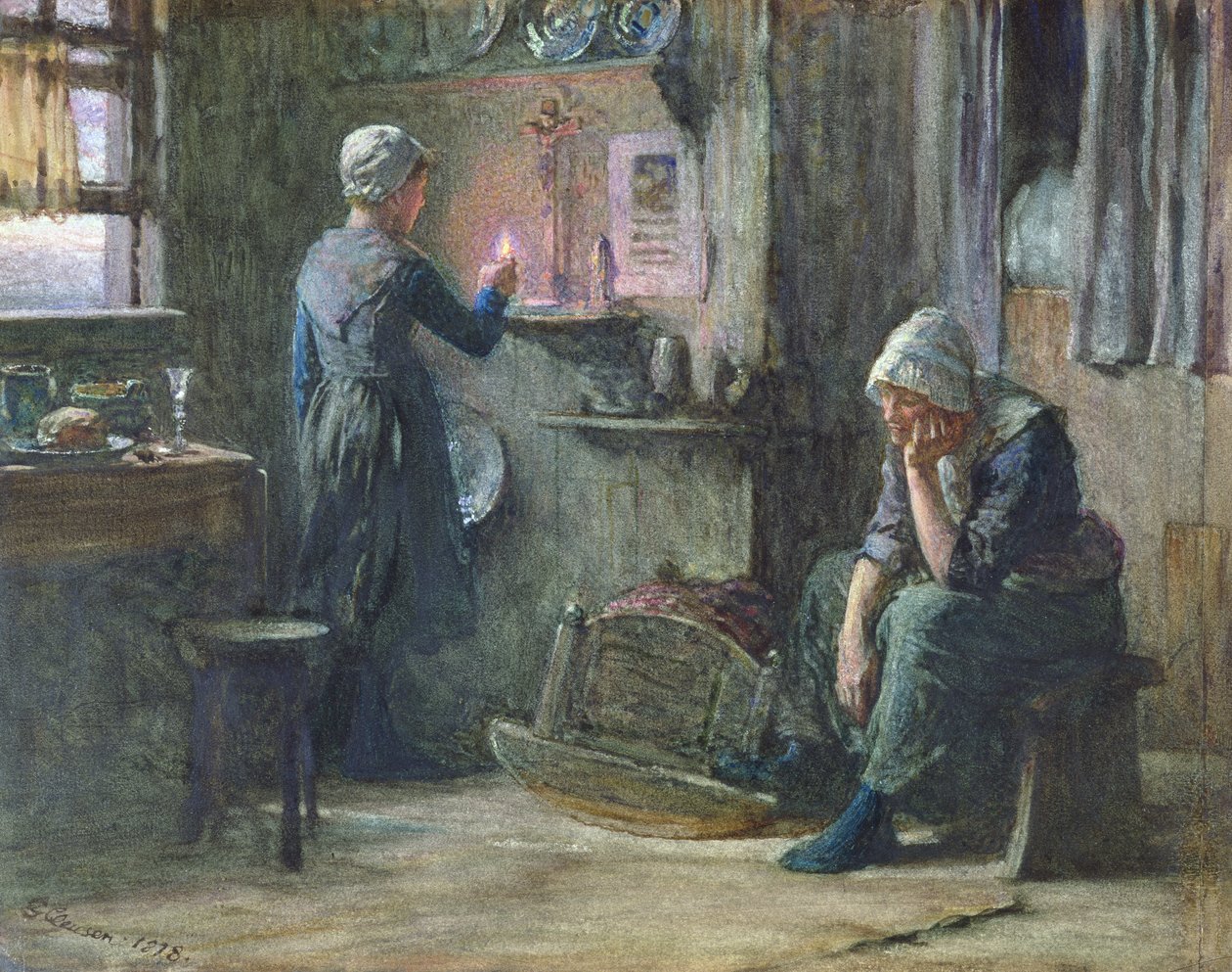 El final del día, 1878 de George Clausen