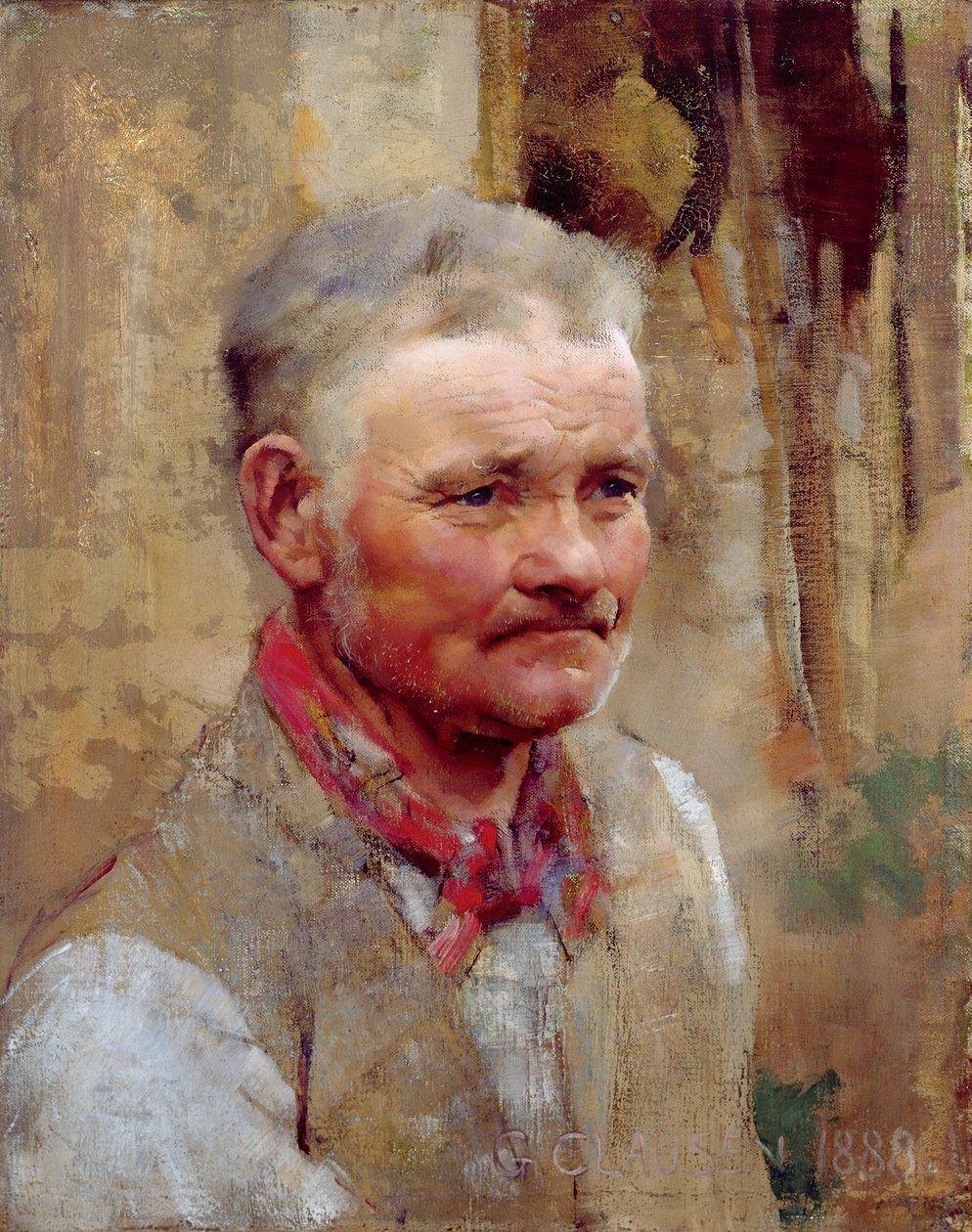 El hombre del molinero de George Clausen