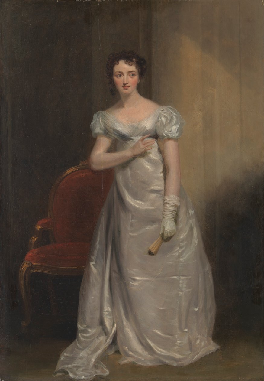 Harriet Smithson como Miss Dorillon, en "Wives as They Were, and Maids as They Are" de Elizabeth Inchbald. de George Clint