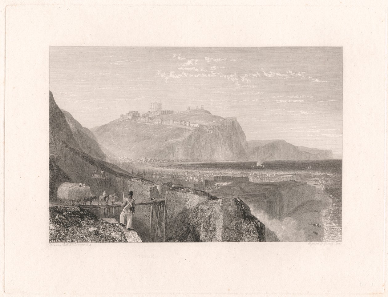 Dover desde el acantilado de Shakespeare de George Cooke