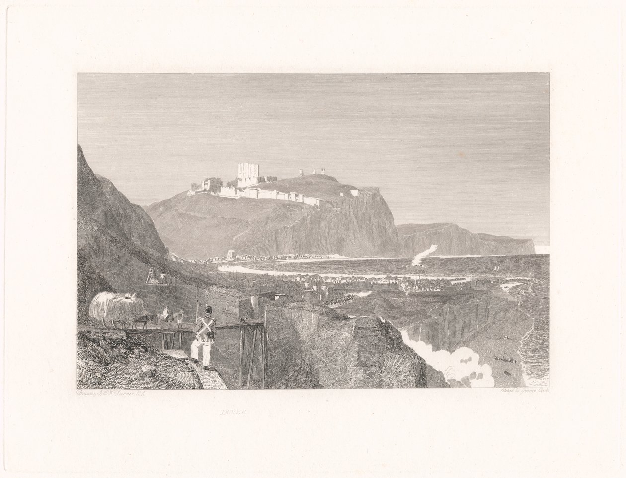 Dover desde el acantilado de Shakespeare de George Cooke