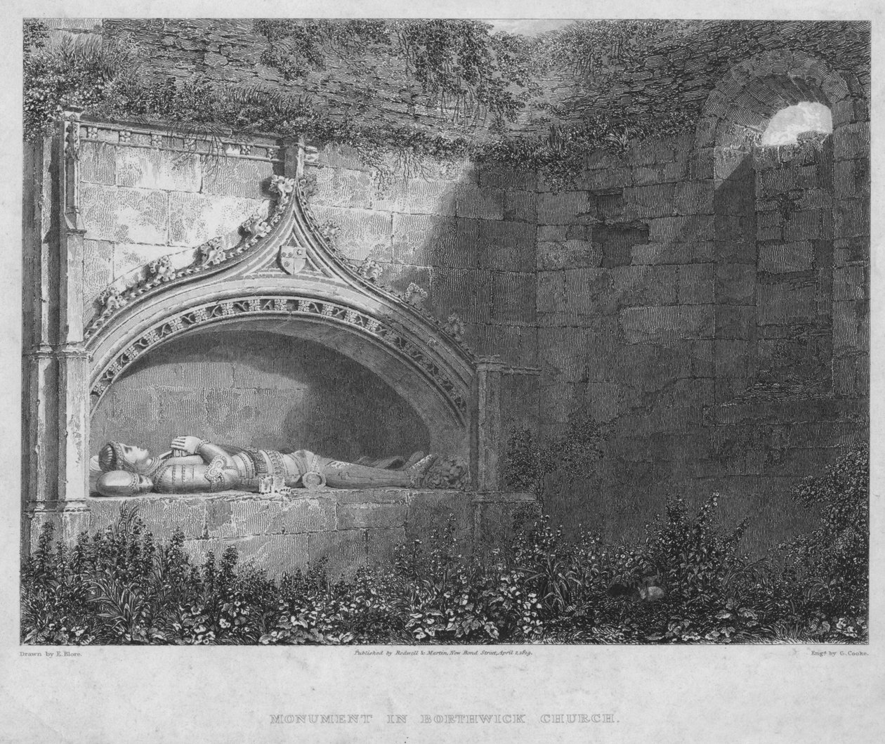 Monumento en la iglesia de Borthwick, 1819 de George Cooke