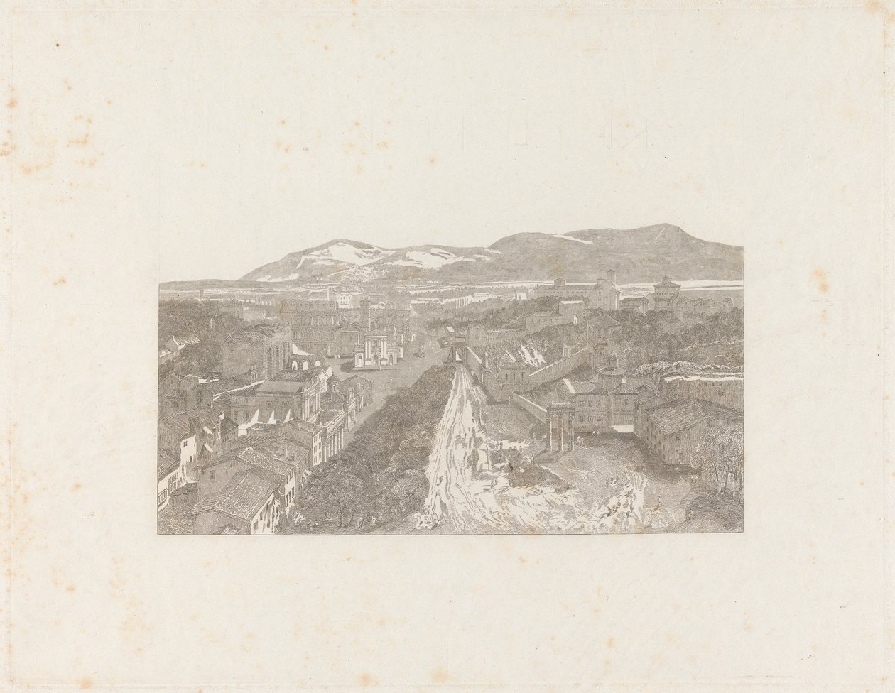 El Foro Romano desde la Torre del Capitolio de George Cooke