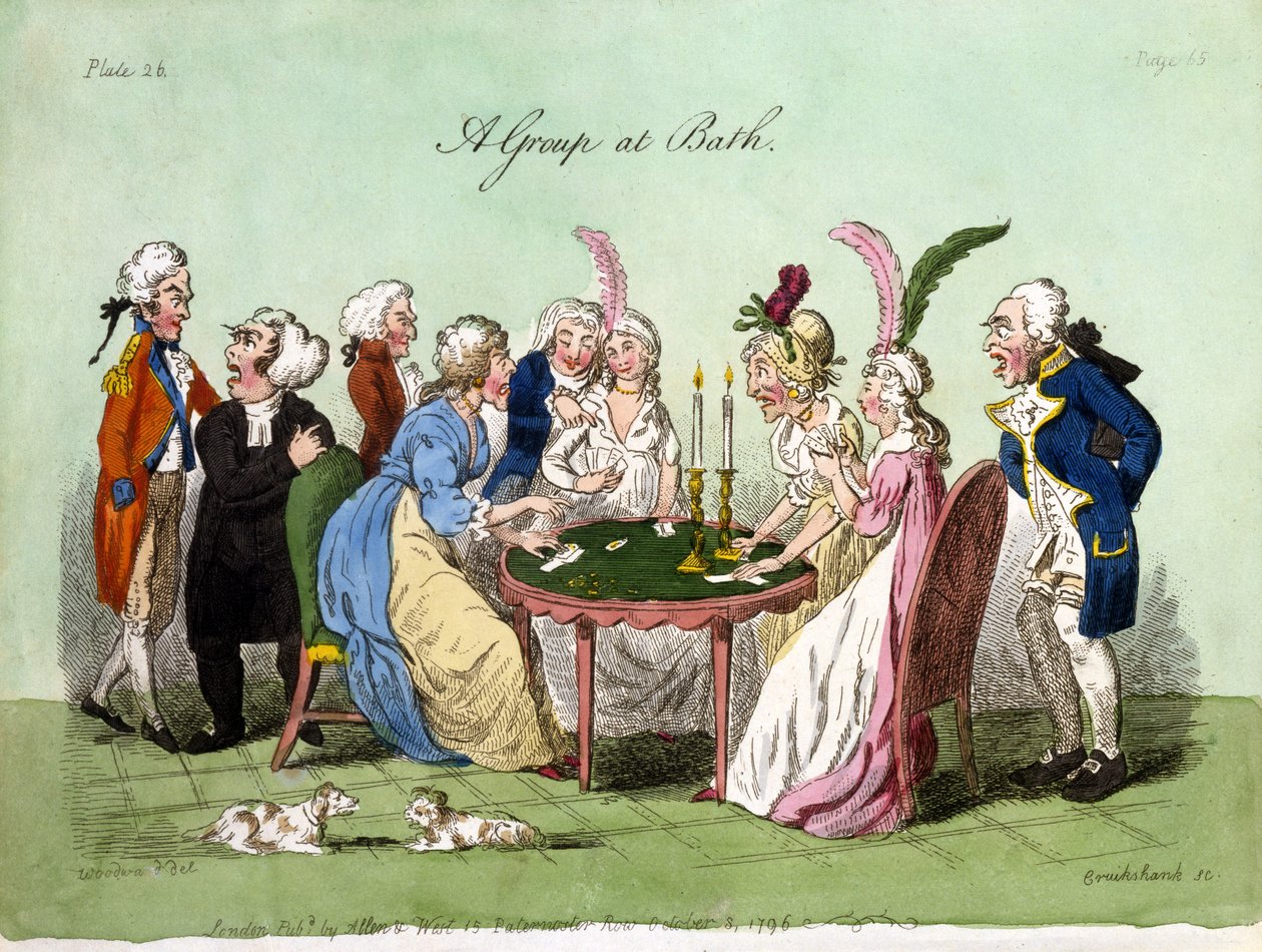 Un Grupo en Bath, 1796 de George Cruikshank