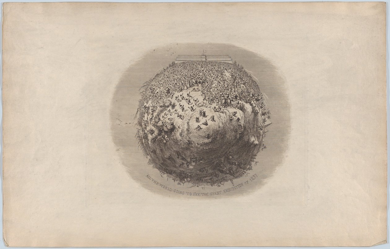 Todo el mundo va a ver la Gran Exposición de 1851, 1851 de George Cruikshank
