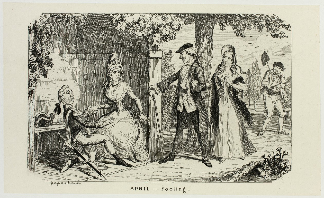 Abril - Fooling from George Cruikshank
