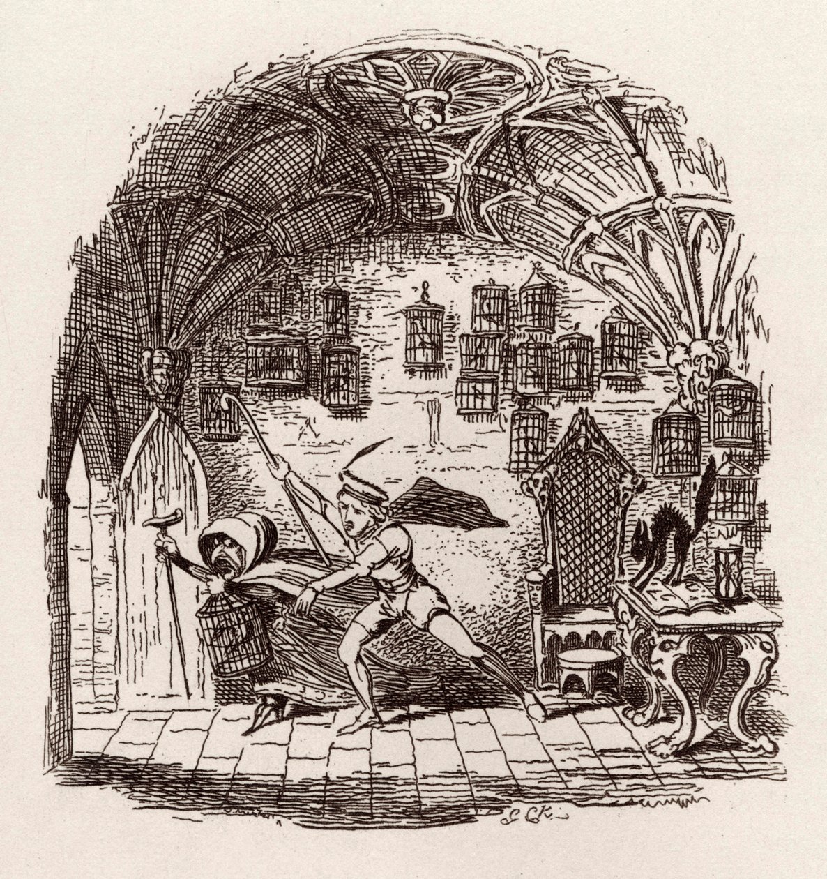 Hermanos Grimm Cuentos infantiles de George Cruikshank