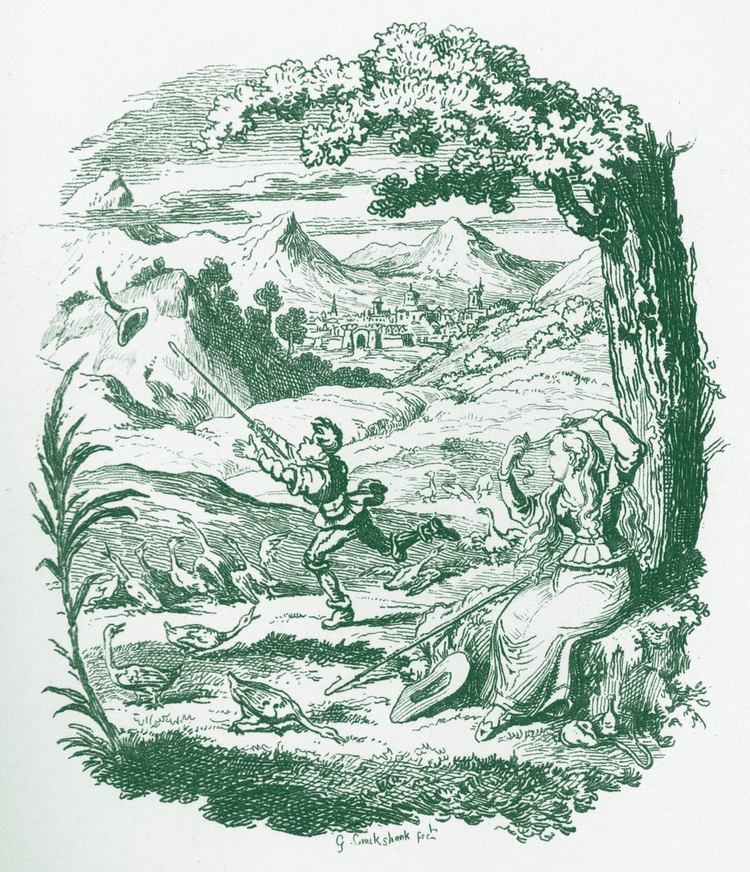 Cuentos infantiles de los hermanos Grimm de George Cruikshank