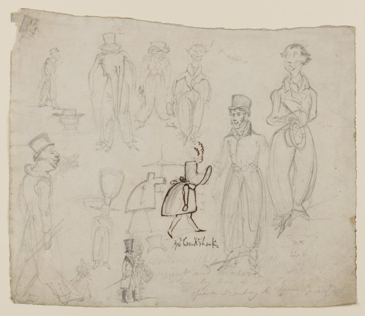 Estudios de carácter de George Cruikshank