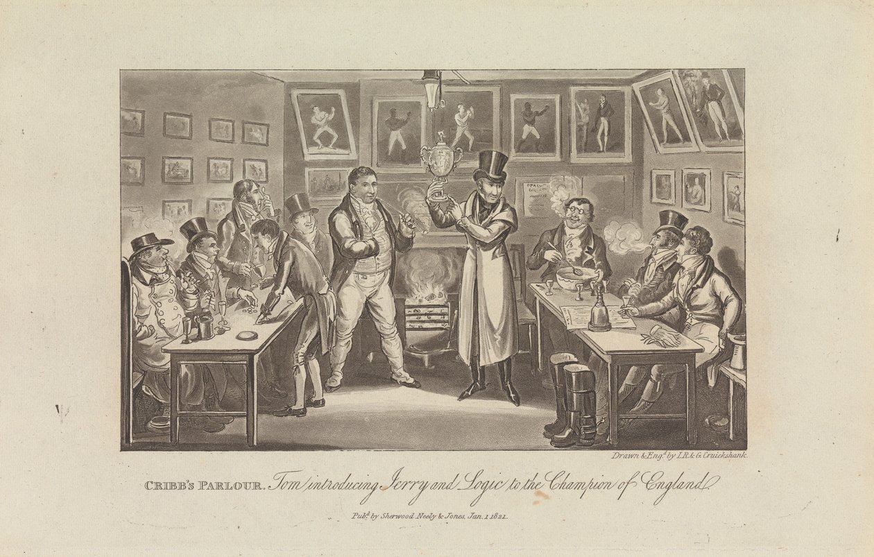 Salón Cribb de George Cruikshank