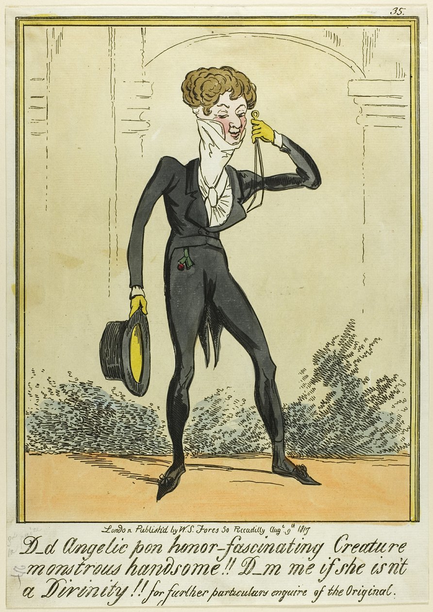 D_d Angelic pon honor-Fascinante Criatura Monstruosa ¡¡Guapo!! de George Cruikshank