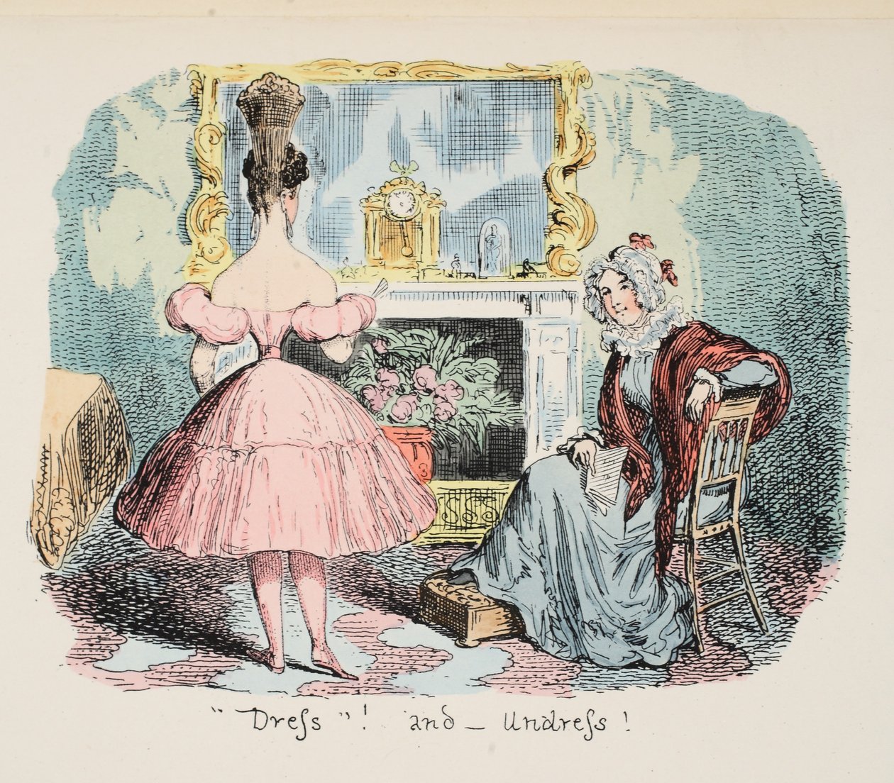 Vestido y desvestido, pub. 1832 de George Cruikshank