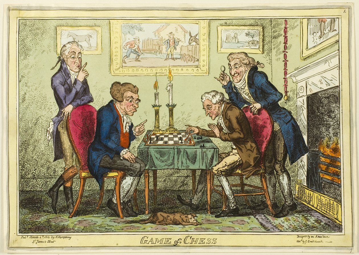 Juego de ajedrez de George Cruikshank