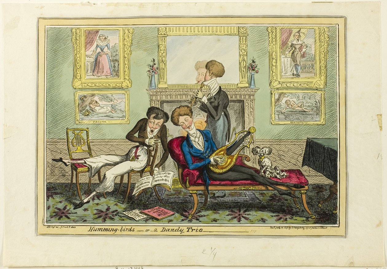 Colibríes, o Un trío elegante de George Cruikshank