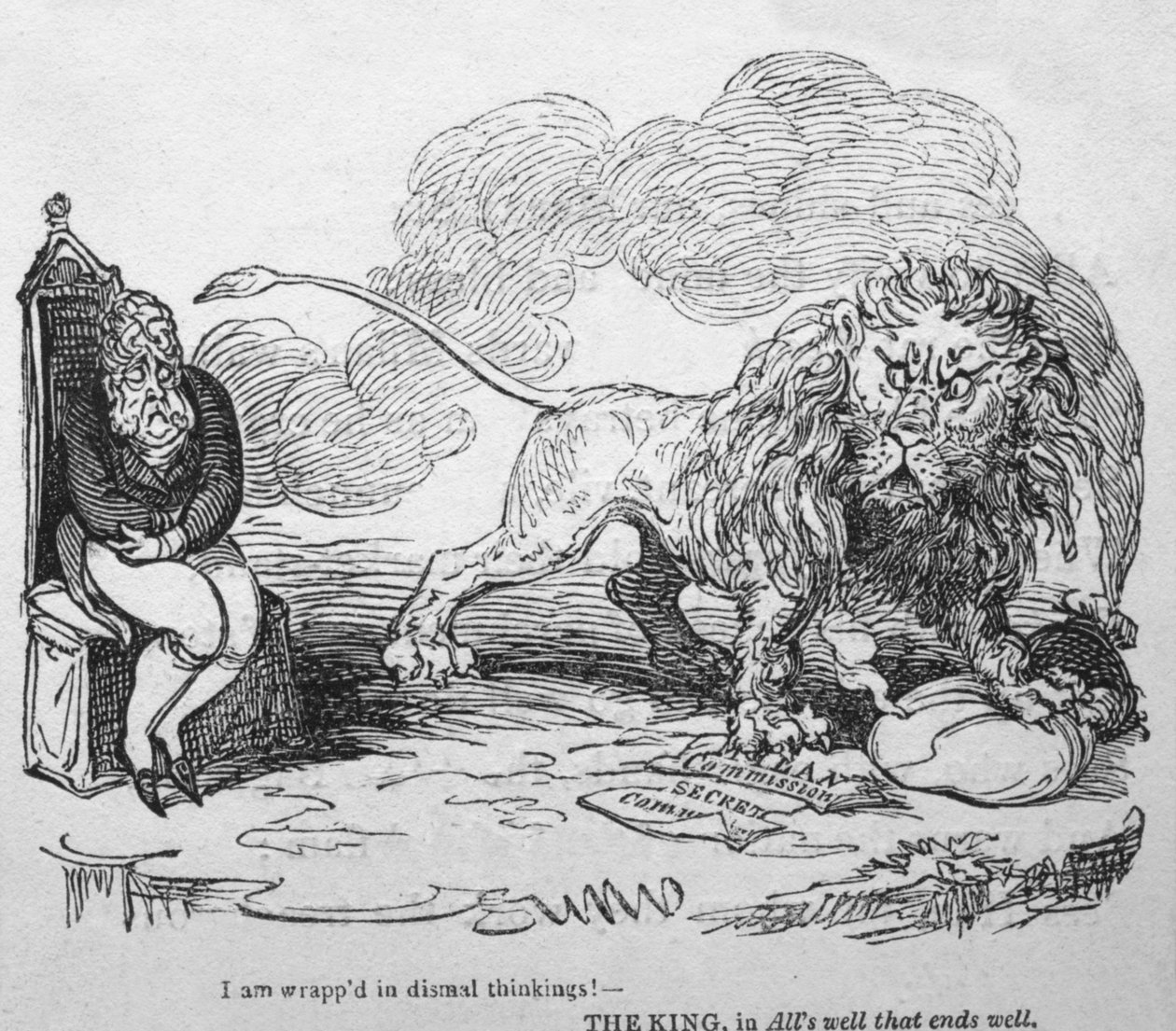¡Estoy envuelto en pensamientos lúgubres! de George Cruikshank