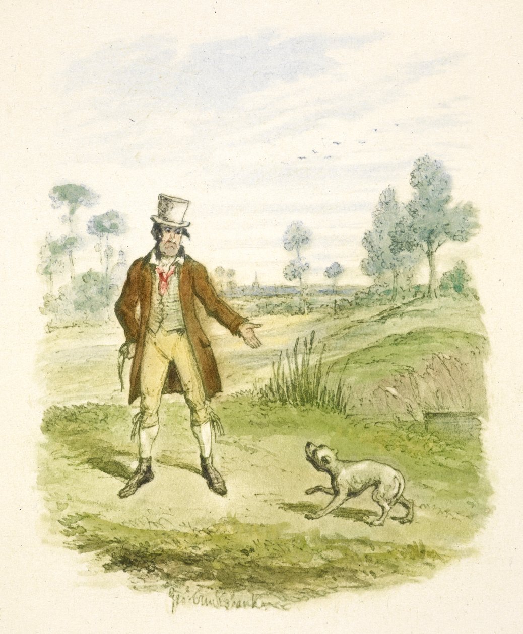 Ilustración para "Oliver Twist" de George Cruikshank